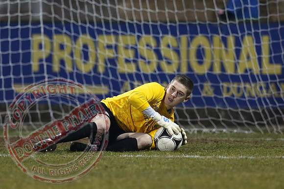 Ballinamallard Youth (1) V Linfield (3) in Harry Cavan Cup Final in Stangmore Park, Dungannon.