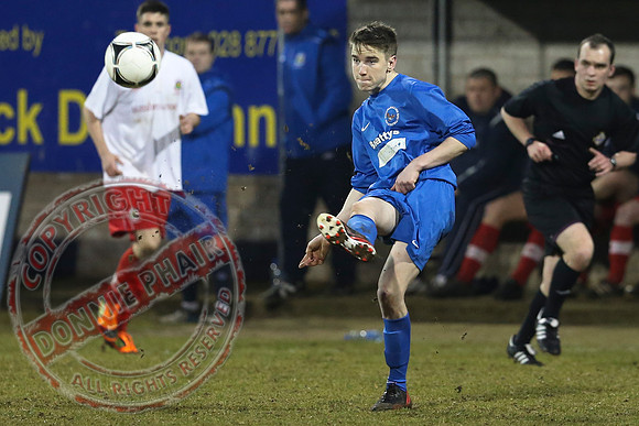 Ballinamallard Youth (1) V Linfield (3) in Harry Cavan Cup Final in Stangmore Park, Dungannon.