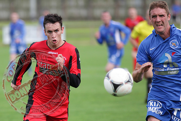 Ballinamallard FC V Dungannon Swifts in IFL Premium League Game.