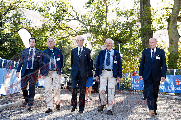 The Duke of Kent opens the RNLI Lifeboat Station at Carrybridge.