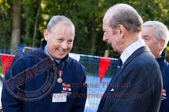 The Duke of Kent opens the RNLI Lifeboat Station at Carrybridge.