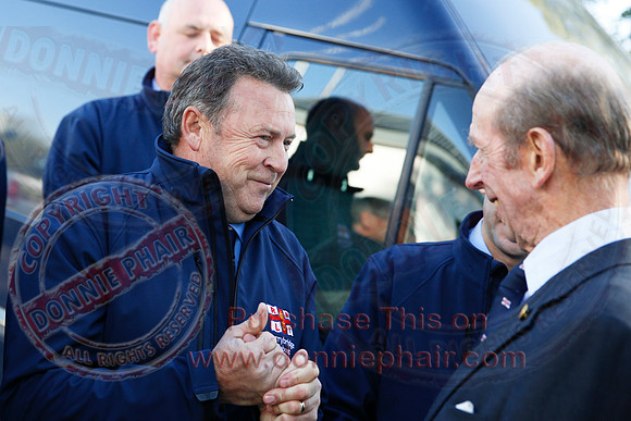 The Duke of Kent opens the RNLI Lifeboat Station at Carrybridge.