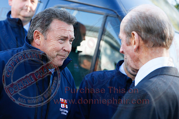 The Duke of Kent opens the RNLI Lifeboat Station at Carrybridge.