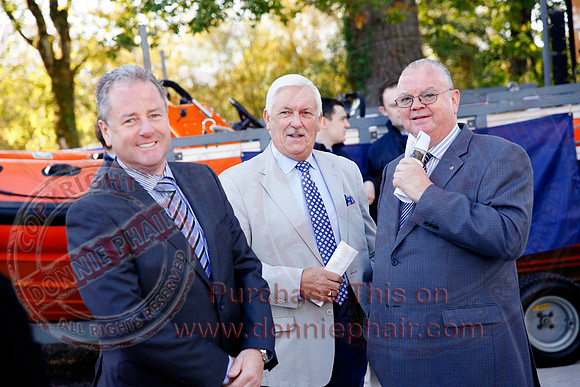 The Duke of Kent opens the RNLI Lifeboat Station at Carrybridge.