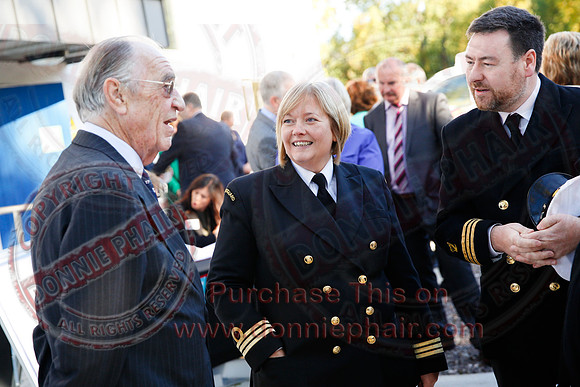 The Duke of Kent opens the RNLI Lifeboat Station at Carrybridge.