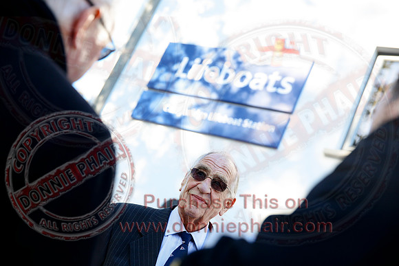 The Duke of Kent opens the RNLI Lifeboat Station at Carrybridge.
