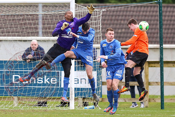Ballinamallard United (0) V Glenavon (3) in The Irish Cup.