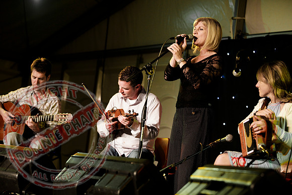 Sharon Shannon and Eleanor Shanley at the Newtownbutler Festival.