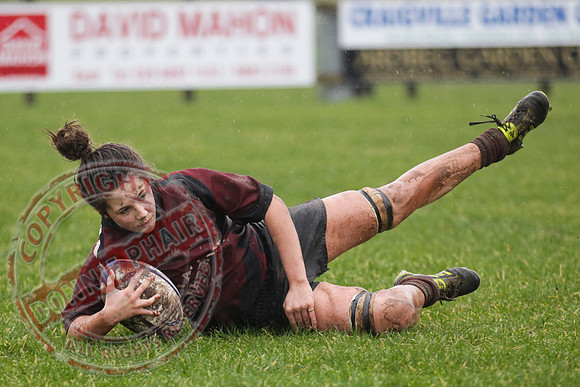 Enniskillen V Cavan in Ladies Rugby.