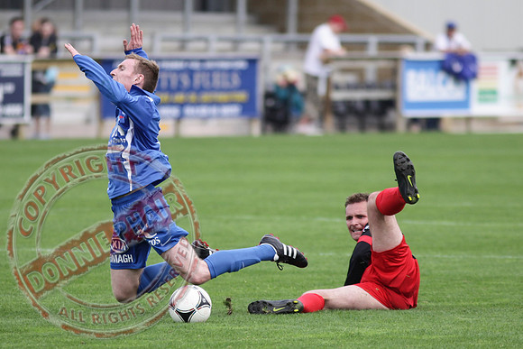 Ballinamallard FC V Dungannon Swifts in IFL Premium League Game.