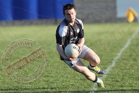 Derrygonnelly (2-12) V Aghadrumsee (2-10) in Minor League GAA Football League Division Two.