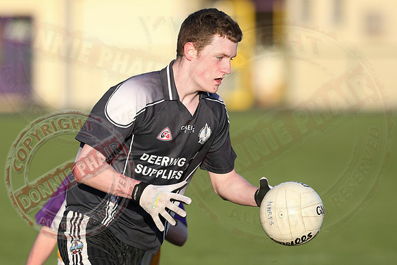 Derrygonnelly (2-12) V Aghadrumsee (2-10) in Minor League GAA Football League Division Two.