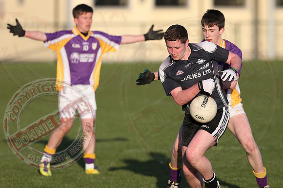 Derrygonnelly (2-12) V Aghadrumsee (2-10) in Minor League GAA Football League Division Two.