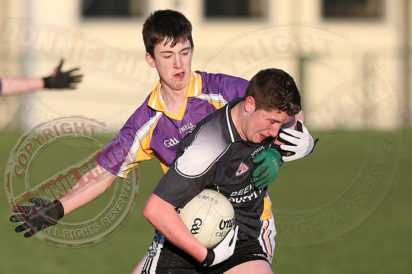 Derrygonnelly (2-12) V Aghadrumsee (2-10) in Minor League GAA Football League Division Two.