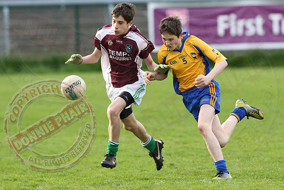 Enniskillen Gaels (11-10) V Tempo (1-8) in Feile Na Nog Final - U14 GAA Football.