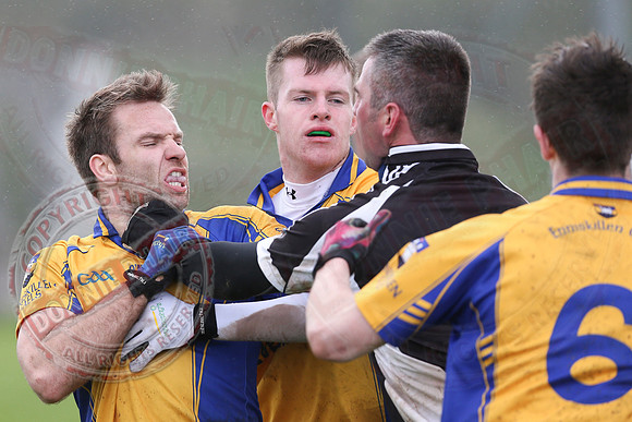 Aghadrumsee (0-5) V Enniskillen Gaels (0-10) in Senior GAA Football League, Division Two.