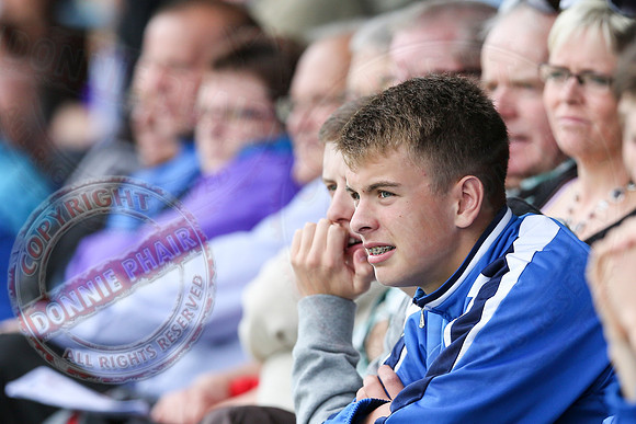 Ballinamallard United (1) V Crusaders (0) in Danske Irish Premier League.
