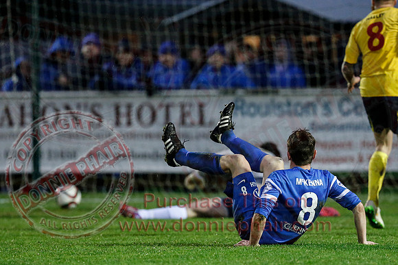Ballinamallard United (1) V Dungannon Swifts (1) in Danske Bank Premier League.