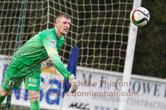 Ballinamallard (0) V Ballymena (1) in IFA Premiership.