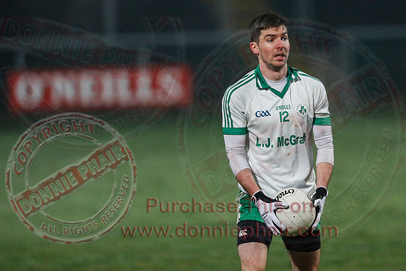 Derrygonnelly (0-7) V Ederney (0-6) in Senior GAA Football League Division 1A Final.