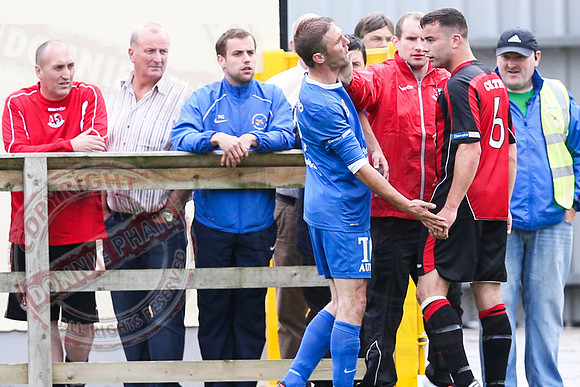 Ballinamallard United (1) V Crusaders (0) in Danske Irish Premier League.