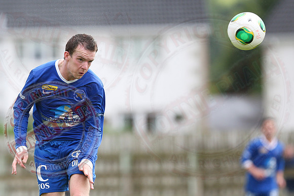Ballinamallard United (1) V Crusaders (0) in Danske Irish Premier League.