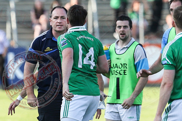 Fermanagh (-0-10)  Cavan (1-14) in All Ireland Qualifier Round Two.