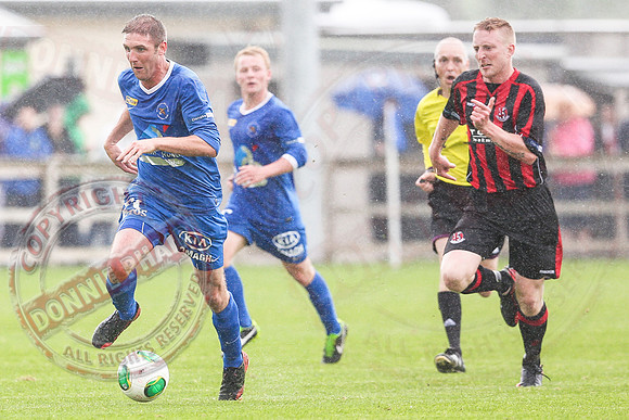 Ballinamallard United (1) V Crusaders (0) in Danske Irish Premier League.