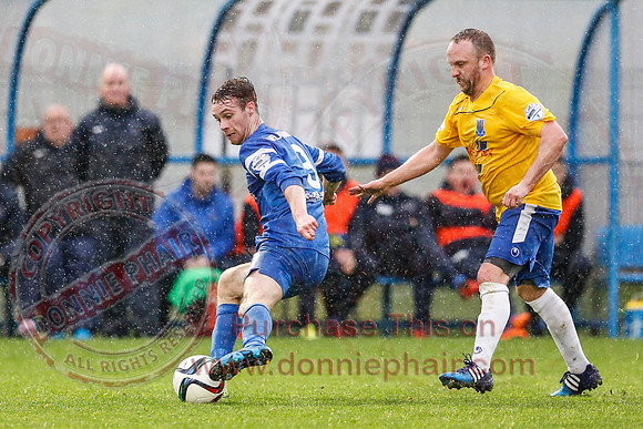 Ballinamallard (0) V Ballymena (1) in IFA Premiership.