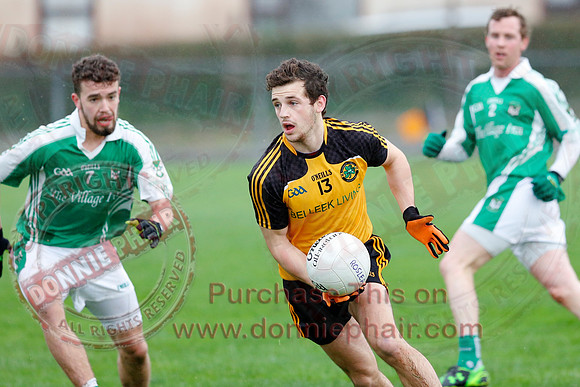Erne Gaels (0-9) V Roslea (2-9) in Senior GAA Football League Division 1.-18