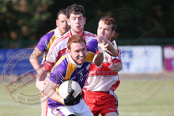 Derrygonnelly (0-14) V St. Patricks, DOnagh (0-10) in Senior GAA Football League, Division one.