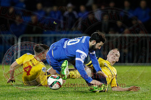 Ballinamallard United (1) V Dungannon Swifts (1) in Danske Bank Premier League.