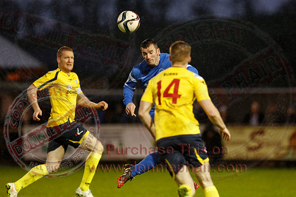 Ballinamallard United (1) V Dungannon Swifts (1) in Danske Bank Premier League.