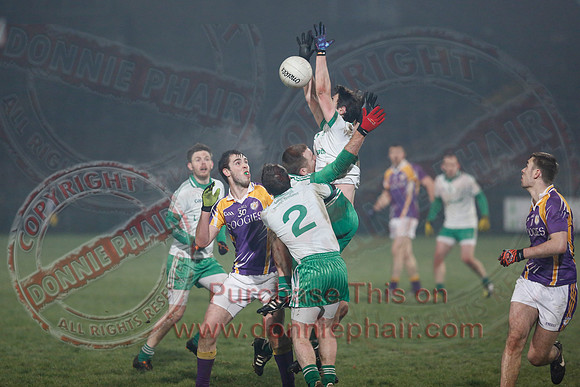 Derrygonnelly (0-7) V Ederney (0-6) in Senior GAA Football League Division 1A Final.