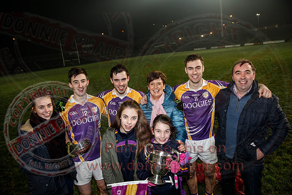 Derrygonnelly (0-7) V Ederney (0-6) in Senior GAA Football League Division 1A Final.