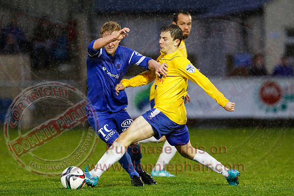 Ballinamallard (0) V Ballymena (1) in IFA Premiership.