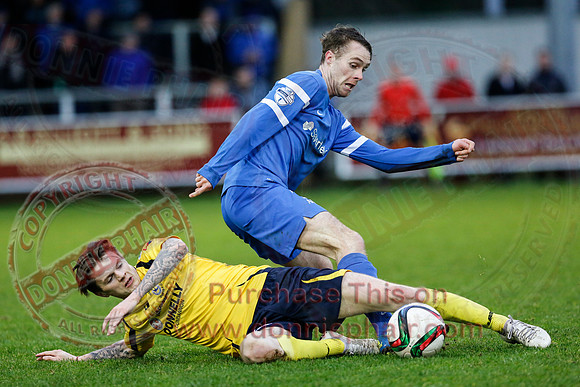 Ballinamallard United (1) V Dungannon Swifts (1) in Danske Bank Premier League.