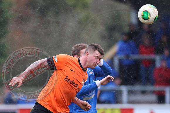 Ballinamallard United (0) V Glenavon (3) in The Irish Cup.