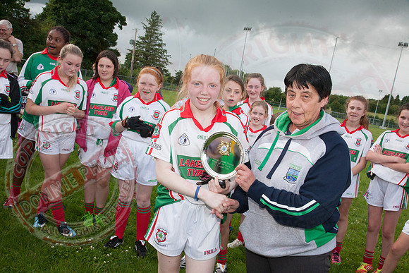 Lisnaskea Emmetts V Tempo in U13 Girls Final  130803  5