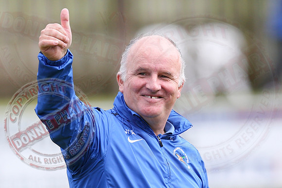 Ballinamallard United (1) V Crusaders (0) in Danske Irish Premier League.