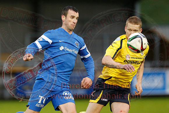 Ballinamallard United (1) V Dungannon Swifts (1) in Danske Bank Premier League.