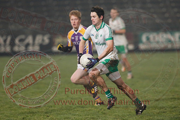 Derrygonnelly (0-7) V Ederney (0-6) in Senior GAA Football League Division 1A Final.