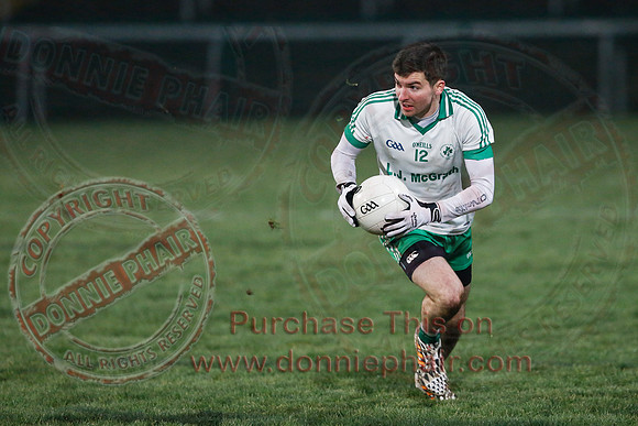Derrygonnelly (0-7) V Ederney (0-6) in Senior GAA Football League Division 1A Final.