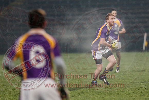 Derrygonnelly (0-7) V Ederney (0-6) in Senior GAA Football League Division 1A Final.