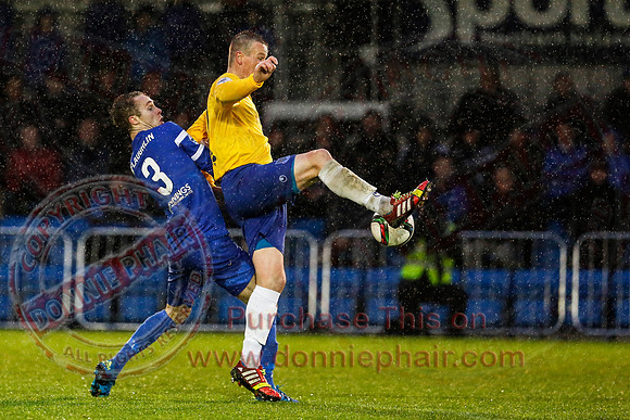 Ballinamallard (0) V Ballymena (1) in IFA Premiership.