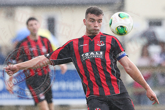 Ballinamallard United (1) V Crusaders (0) in Danske Irish Premier League.