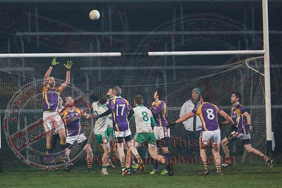 Derrygonnelly (0-7) V Ederney (0-6) in Senior GAA Football League Division 1A Final.