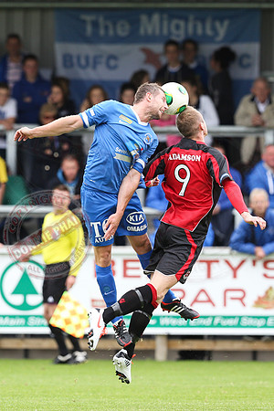 Ballinamallard United (1) V Crusaders (0) in Danske Irish Premier League.