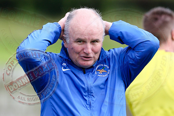 Ballinamallard United (1) V Crusaders (0) in Danske Irish Premier League.