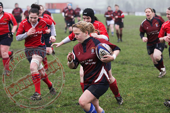 Enniskillen V Cavan in Ladies Rugby.